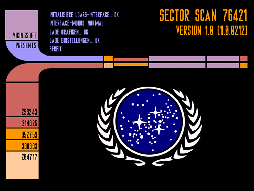 Screenshots von LCARS-Sektor Scan v1.0 build 212 - 02.05.1999 (400 kb)